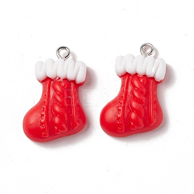 Christmas Theme Opaque Resin Pendants FIND-E025-18-1