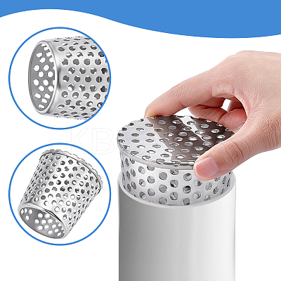 304 Stainless Steel Anti Rats Drain Outlet Filter LS-STAS-WH0051-025B-P-1