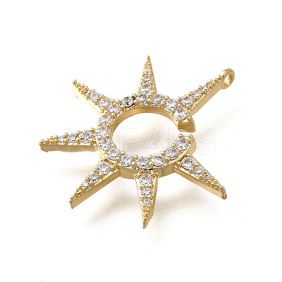 Brass Micro Pave Cubic Zirconia Pendants LS-KK-Q035-07G-1