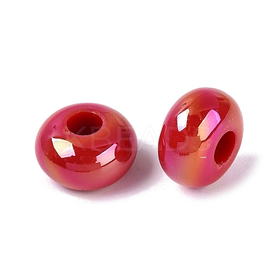 Opaque Acrylic European Beads OACR-E033-19Q-1