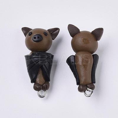 Handmade Polymer Clay Pendants CLAY-Q245-17-1