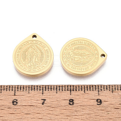 Religion 304 Stainless Steel Virgin Mary Pendants STAS-T073-04B-G-1