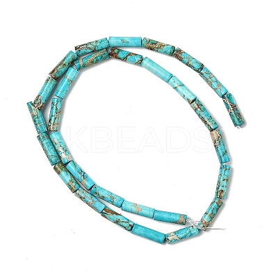 Dyed Natural Imperial Jasper Beads Strands G-H087-H01-01A-1