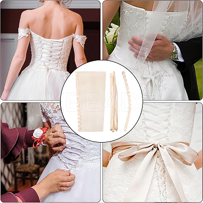 1 Set Women's Wedding Dress Zipper Replacement DIY-GF0007-46-1