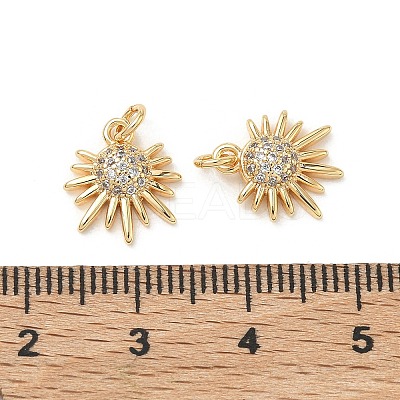 SHEGRACE Brass Micro Pave Cubic Zirconia Pendants XGRQ3D471-467G-1