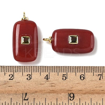 Dyed Natural White Jade Pendants G-H328-03G-B08-1