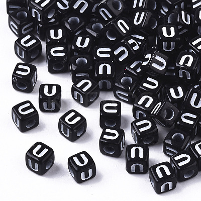 Opaque Acrylic Beads SACR-N002-01U-1