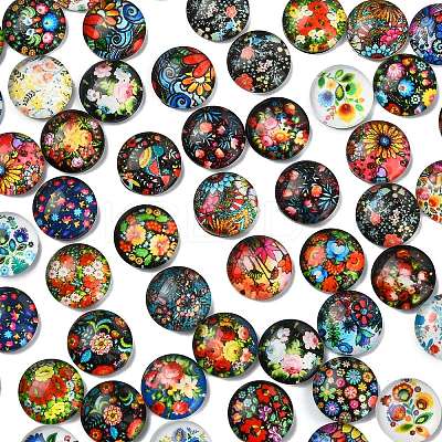 2 Bags Glass Cabochons GGLA-YW0001-25-1