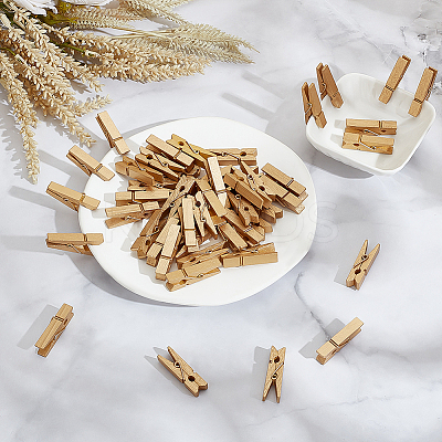 80Pcs Wood Spirit Clips AJEW-ME0001-55-1