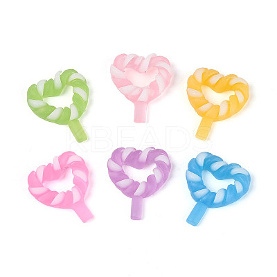 Luminous & Frosted Transparent Resin Cabochons X-RESI-T026-09M-1