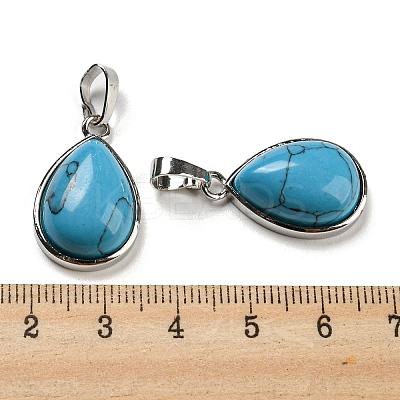 Natural & Synthetic Mixed Gemstone Pendants G-I358-B-1