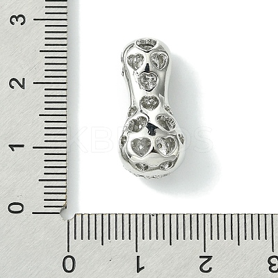 Rack Plating Brass Cubic Zirconia Pendants KK-S378-02P-I-1