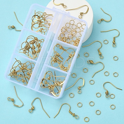 50Pcs 5 Style 304 Stainless Steel Earring Hooks STAS-YW0001-23-1