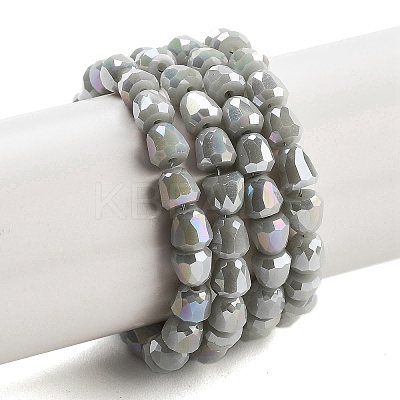 Electroplate Glass Beads Strands EGLA-D030-P4mm-B08-1