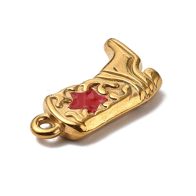 304 Stainless Steel Enamel Pendants LS-STAS-P395-07G-1
