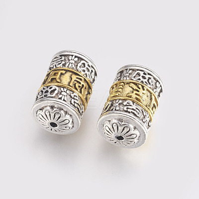 Tibetan Style Alloy Beads TIBEB-L002-01-1