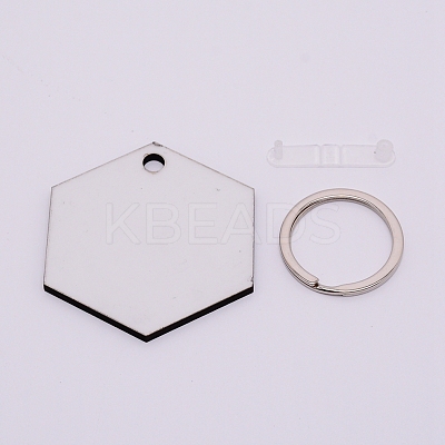 Sublimation Blanks Keychains LS-KEYC-WH0019-01-1