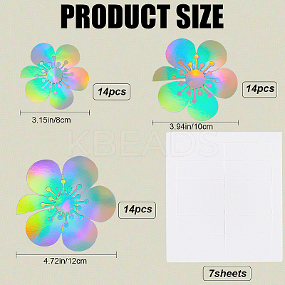 Laser Self-Adhesive 3D PVC Wall Stickers DIY-WH0013-69-1