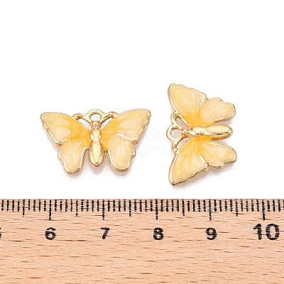 Rack Plating Alloy Enamel Pendants ENAM-N056-363KCG-1