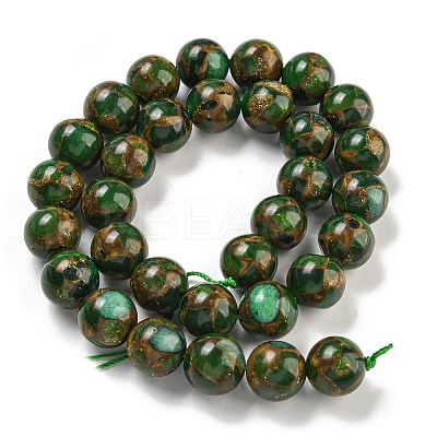 Synthetic Gold Clinquant Stone Beads Strands G-P549-A01-03D-1
