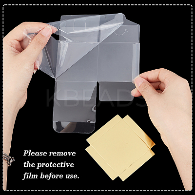Folding PVC Gift Storage Boxes CON-WH0110-57B-1