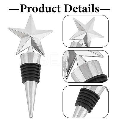Zinc Alloy Wine Stoppers FIND-WH20040-06C-1