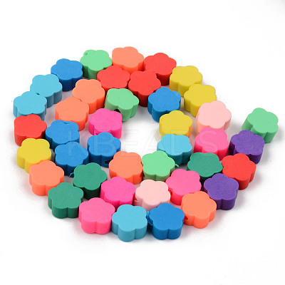 Handmade Polymer Clay Beads Strands CLAY-N008-006-1