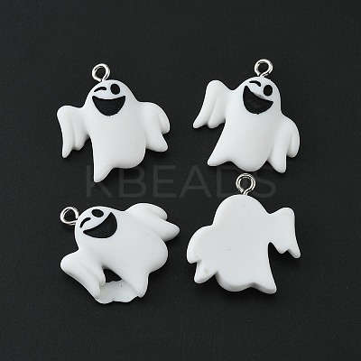 Halloween Themed Opaque Resin Pendants LS-RESI-CJC0006-028C-1