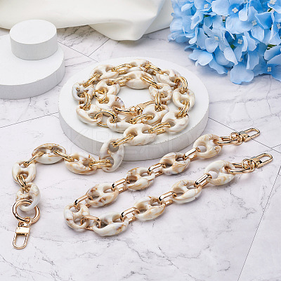 2Pcs 2 Style Resin Bag Handles DIY-GN0001-02A-1