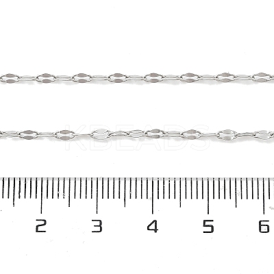 Non-Tarnish 304 Stainless Steel Dapped Chain Necklace for Men Women LS-NJEW-E076-02P-1