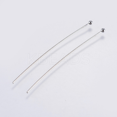 Tarnish Resistant 304 Stainless Steel Ball Head Pins STAS-F146-02P-50mm-1