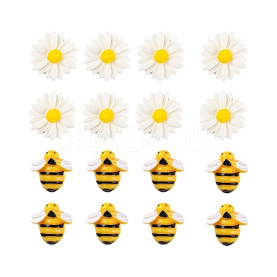 50Pcs 2 Style Resin Cabochons CRES-LS0001-02-1