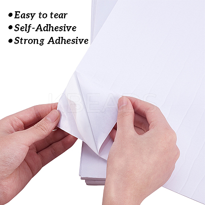 A4 Double Sided Tape Adhesive Foam Paper Sponge Paper AJEW-BC0005-44-1