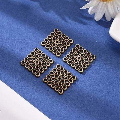 Tibetan Style Filigree Links LS-TIBEP-EA166YKG-AB-LF-1
