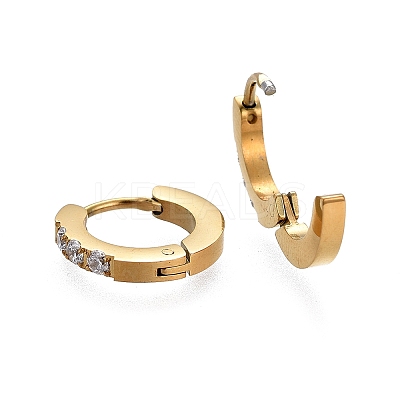304 Stainless Steel Huggie Hoop Earrings EJEW-L252-042G-1-1
