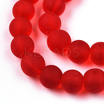 Transparent Glass Beads Strands GLAA-T032-T8mm-MD09-1