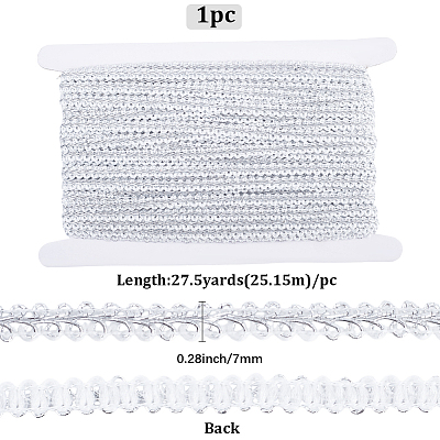 27.5Yards Polyester Lace Trim Ribbon OCOR-GF0004-81F-1