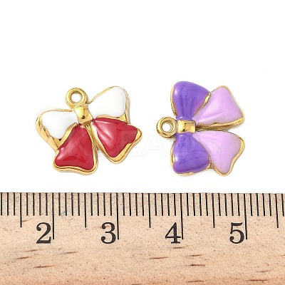 304 Stainless Steel Enamel Pendants STAS-I346-44G-02-1