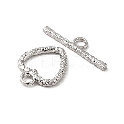 Non-Tarnish 304 Stainless Steel Toggle Clasps STAS-H212-11P-1