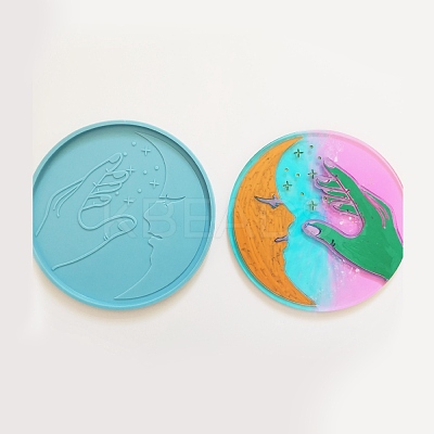 DIY Cup Mat Silicone Statue Molds DIY-C012-04C-1