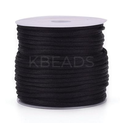 Nylon Satin Rattail Cords NWIR-L006-1mm-02-1