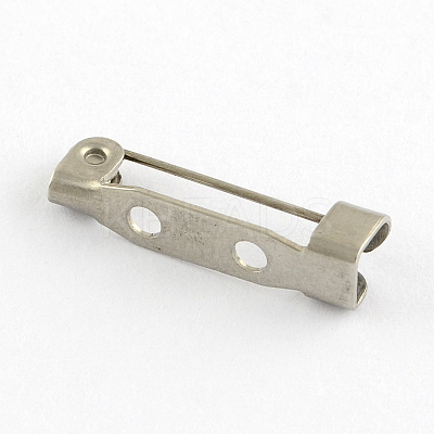 Tarnish Resistant 304 Stainless Steel Pin Brooch Back Bar Findings X-STAS-Q184-02-1