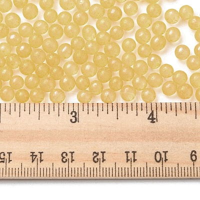 Luminous Glow in the Dark Transparent Glass Round Beads GLAA-F124-B05-1