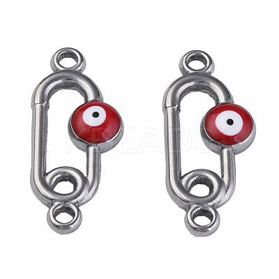 304 Stainless Steel Enamel Connector Charms STAS-N087-63-01P-1