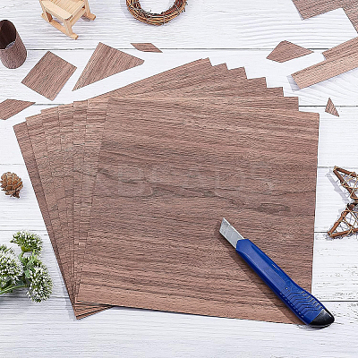 8 Sheets Walnut Wood Sheet DIY-BC0005-38-1