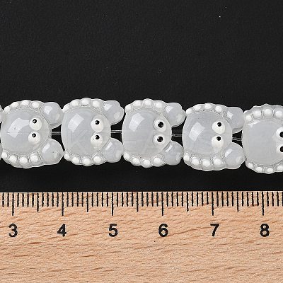 Transparent Glass Beads Strands LAMP-L078-010I-1