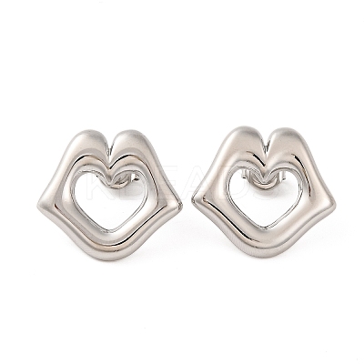 Non-Tarnish 304 Stainless Steel Stud Earrings EJEW-G395-08P-1