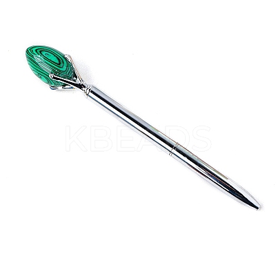 Synthetic Malachite Egg Ball-Point Pen PW-WG63249-14-1