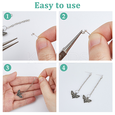 8 Pairs 925 Sterling Silver Ear Stud Findings STER-DC0001-91-1