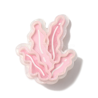 Ocean Theme Seaweed Acrylic Alligator Hair Clips OHAR-A009-01B-1